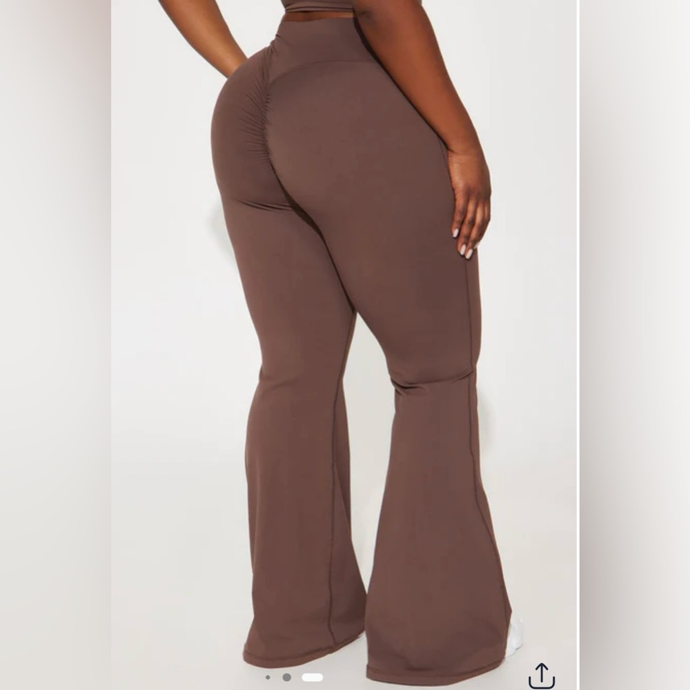 Brown Flared Leggings